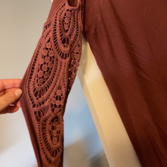 Mauve Grace & Lace Long Sleeve - Size Large - Picture 5 of 8